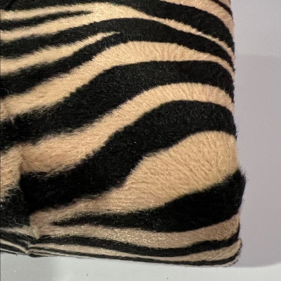 Kate Spade Vintage Black and Cream Zebra Faux Fur Mini Tote Bag - Picture 8 of 15